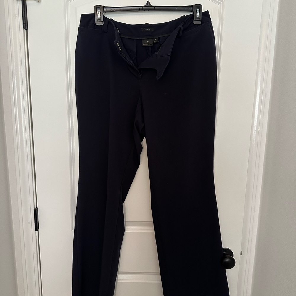 Worthington curvy fit trouser leg - Navy